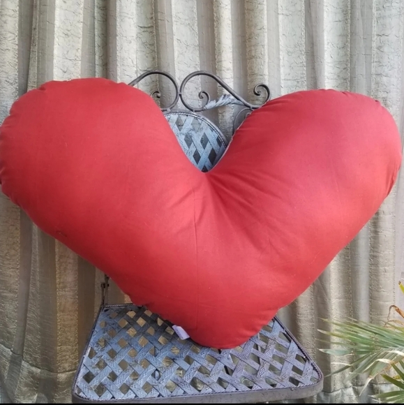 Large Handmade Heart Pillow - Picture 2 of 4